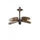 preview thumbnail 1 of 6, Door Knocker Dragonfly Style 4.87" H x 6.37" W Brass Low Maintenance Door Knockers Renovators Supply