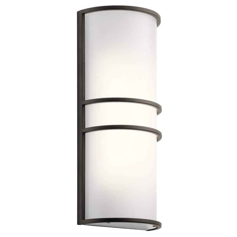 Kichler 16" Tall Integrated LED Wall Sconce - ADA Compliant - Olde Bronze