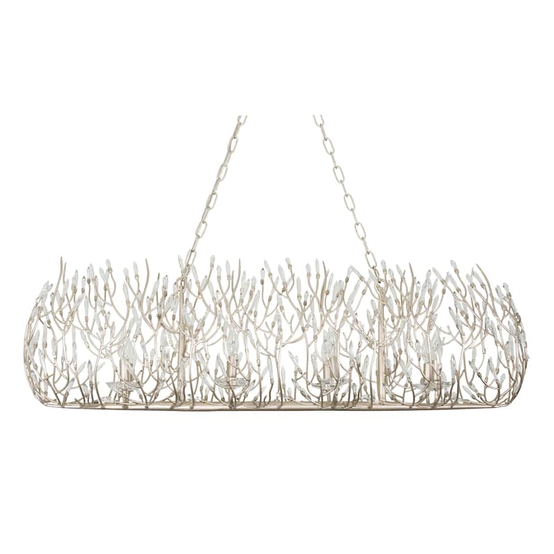 Bask 8-light Gold Dust Linear Pendant with Crystal - N/A