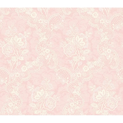 Seabrook Designs Jolanta Floral Cameo Unpasted Wallpaper
