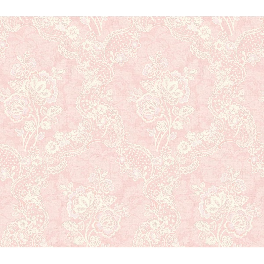 Seabrook Designs Jolanta Floral Cameo Unpasted Wallpaper