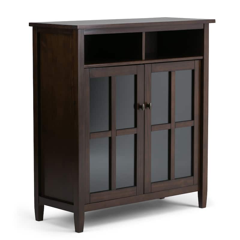 WYNDENHALL Norfolk Wood Storage Media Cabinet - 39"Wx16"Dx42"H