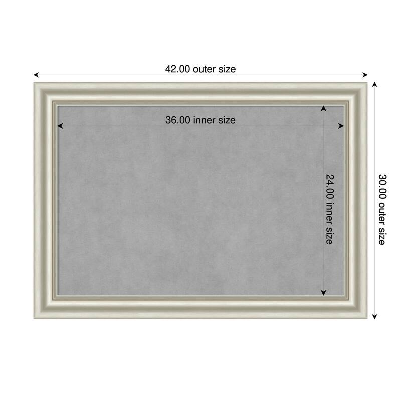 Amanti Art Sophia Gold Framed - 42 x 30 in - Sophia Silver