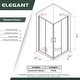 preview thumbnail 9 of 18, Elegant Chrome Finish Corner Entry Shower Enclosure with Sliding Shower Doors（Shower Base not Included）