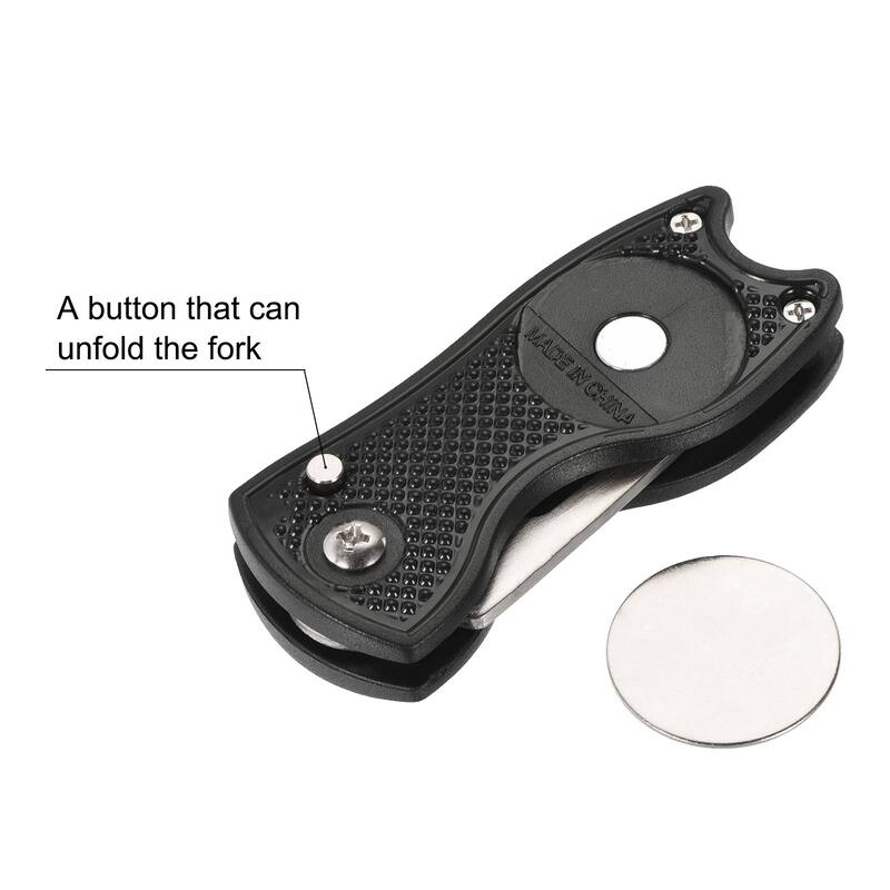 Golf Club Brush Dust Groove Cleaner w Extension Cord Clip Divot Tool