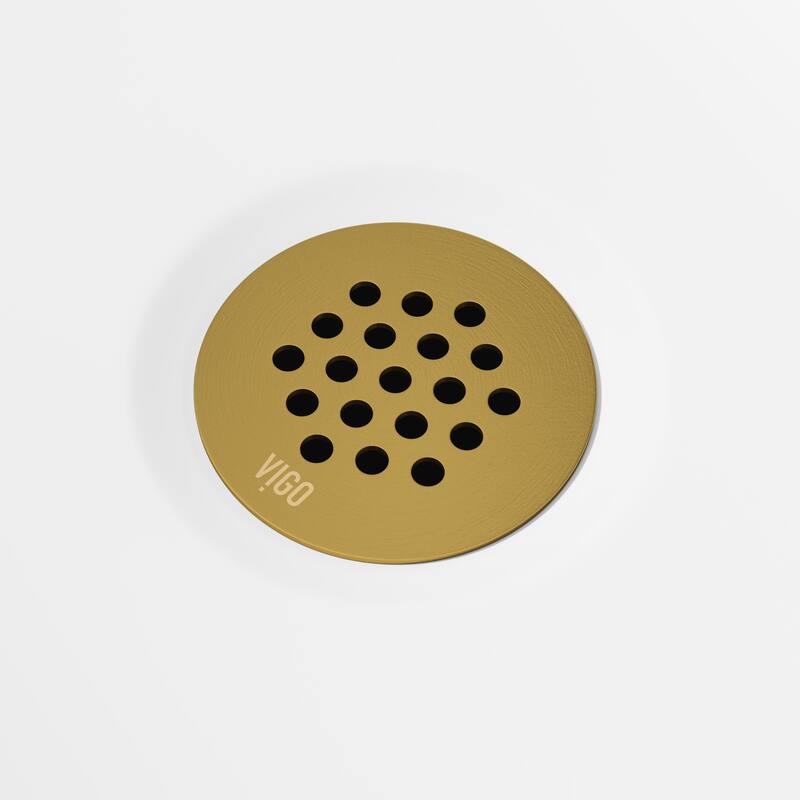 VIGO 1.75" W Vessel Bathroom Sink Grid Drain