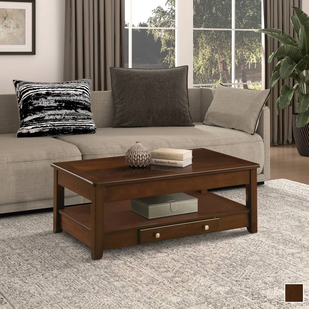 Elmira Wood Lift-Top Coffee Table