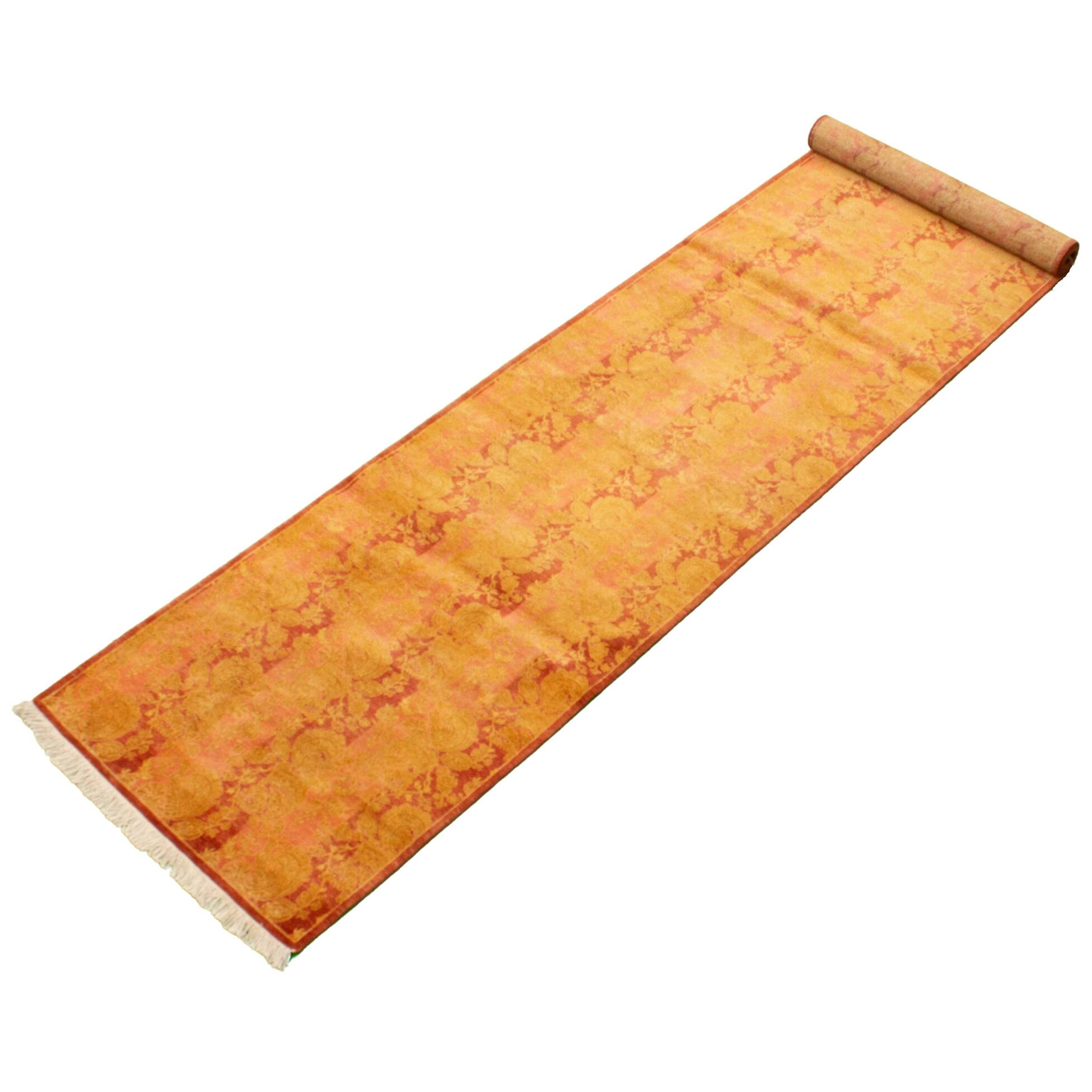 Handknotted Pako Persian Red Wool Rug 2'9 x 13'3/2'9" x 13'3" Runner