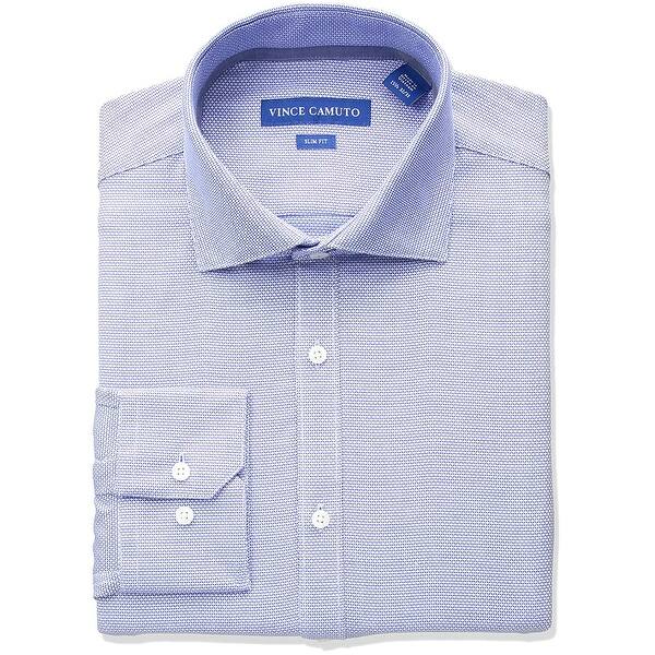 Shop Vince Camuto Men S Slim Fit Diamond Dobby Dress Shirt