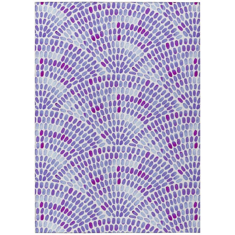 Indoor/Outdoor Surfside Modern Washable Rug - Purple - 9' x 12'
