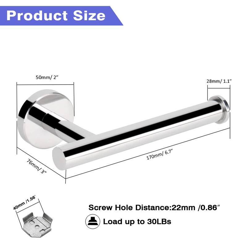 AITINKAN Wall Mounted Toilet Paper Holder Tissue Roll Holder