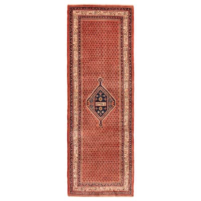 ECARPETGALLERY Hand-knotted Andelz Dark Copper Wool Rug - 3'6 x 10'4