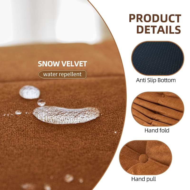 Caterpillar-Like Bean Bag Lounger Sofa Chair,Memory Foam