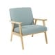 preview thumbnail 70 of 85, Weldon Mid-Century Fabric Upholstered Chair Sea Foam