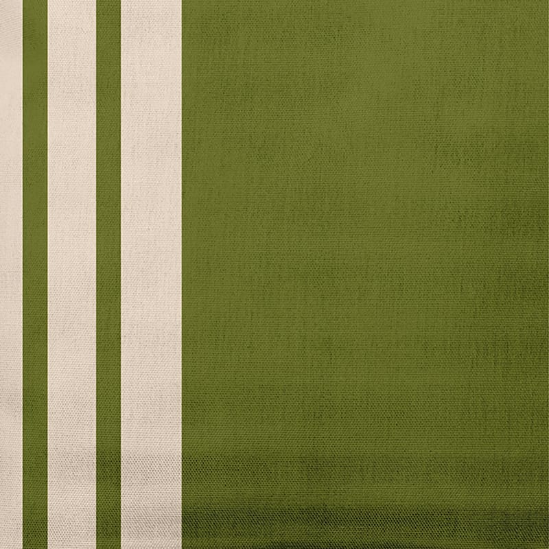 Stripe Decorative Throw Pillow - 18" x 18" - Olive