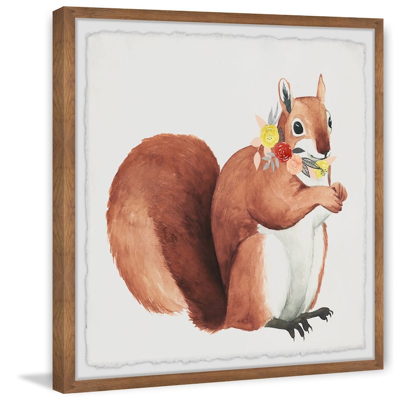 Flower Crown Forester II Framed Wall Art, Floral Delight - A Blooming Accent for Your Living Space