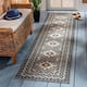 SAFAVIEH Veranda Eyvor Indoor/ Outdoor Waterproof Patio Backyard Rug - 2'3" x 12' Runner - Ivory/Charcoal