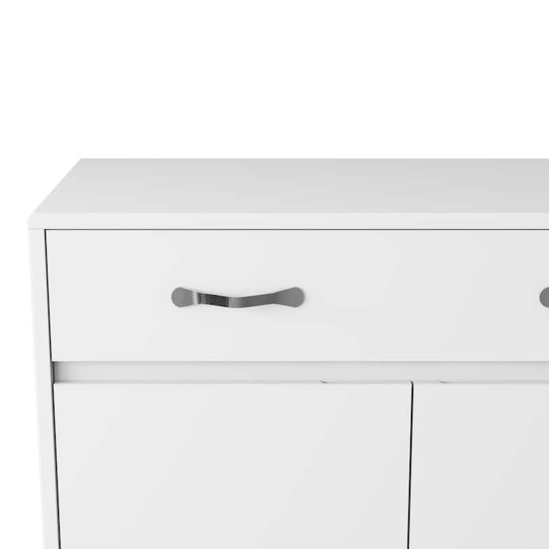 Two door Side Table-White