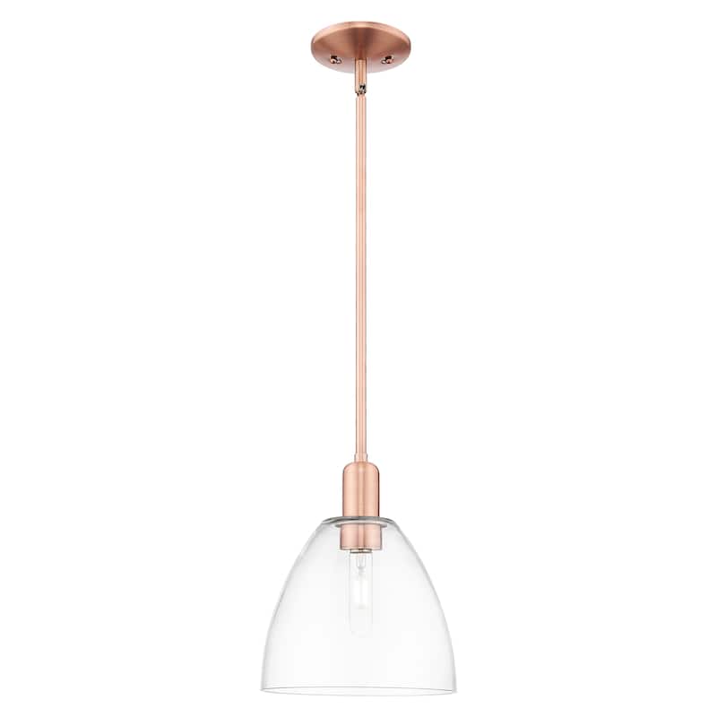 Innovations Lighting Endless Possibilities Arcadia - Bristol - 1 Light 9" Stem Hung Mini Pendant - Clear/Antique Copper