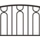 preview thumbnail 11 of 16, Hillsdale Furniture Riverbrooke Metal Arch Scallop Headboard, Bronze