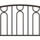 preview thumbnail 24 of 22, Hillsdale Furniture Riverbrooke Metal Arch Scallop Headboard with Frame, Bronze