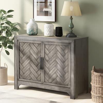 40-inch patterned Cabinet with Adjustable Shelf - 15.00 x 40.00 x 31.90
