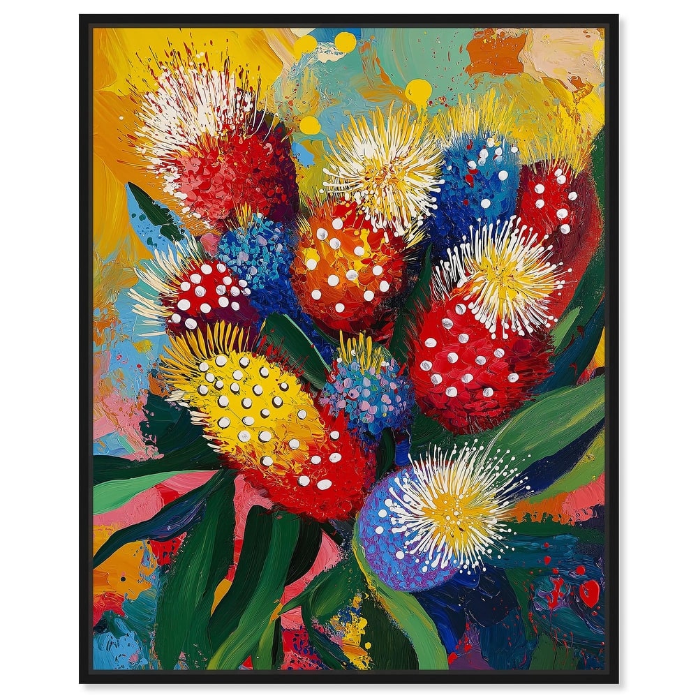 Vivid Flora II Canvas by Art Remedy