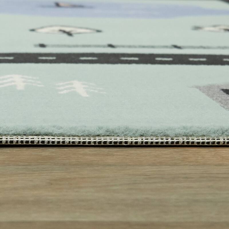 Mod-Tod Urban Adventure Road Map Kids' Rug