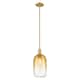 Option Brushed Brass / Amber Shade