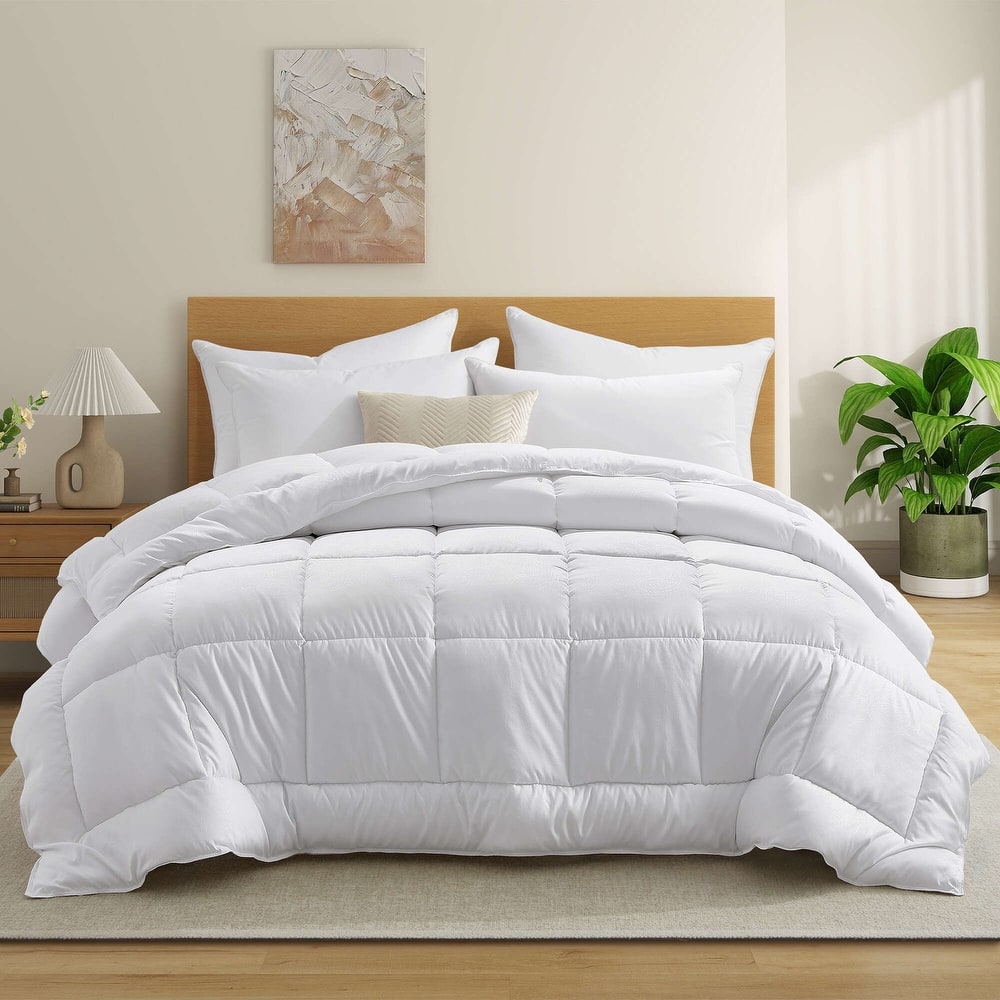 All Season Medium Weight Embossed Reversible Down Alternative Duvet Insert Comforter