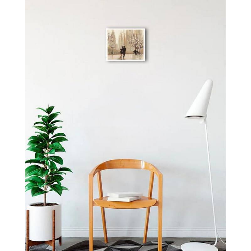 An Evening Out Framed Poster - 12 x 12 Inch - White