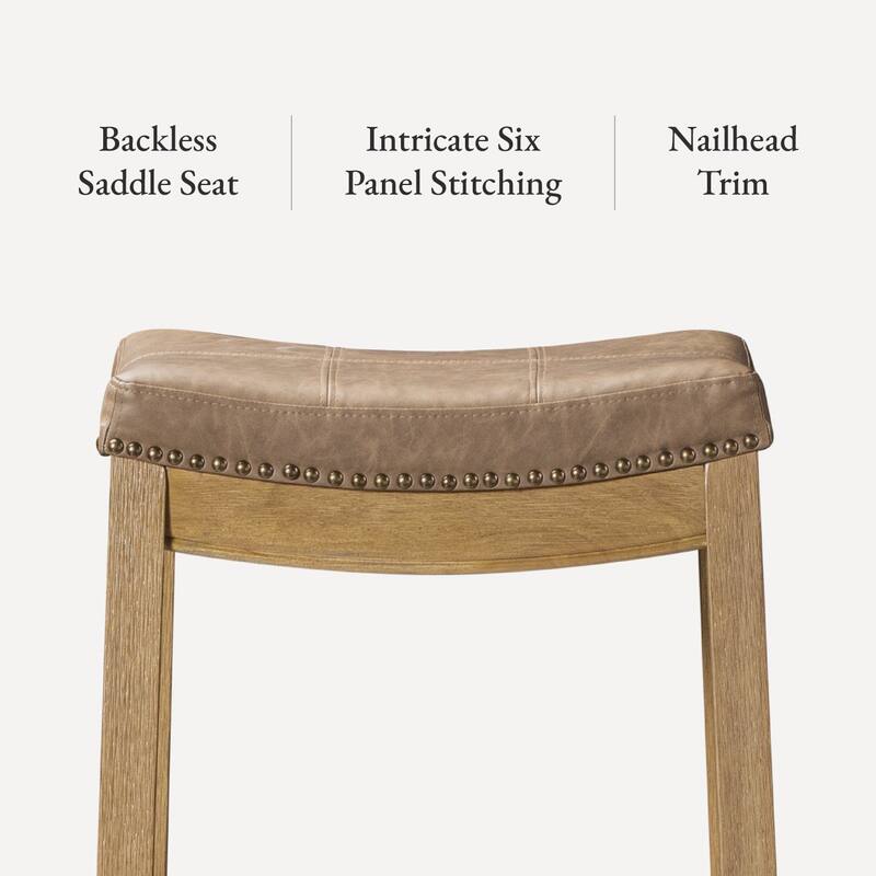 Maven Lane Sophia Saddle Kitchen Dining Stool