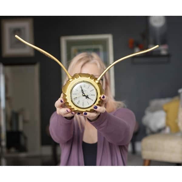 Nbxkwmvehw4mzm Study at home in style. https www overstock com home garden harry potter 17 5 inch golden snitch resin clock gold 32513496 product html