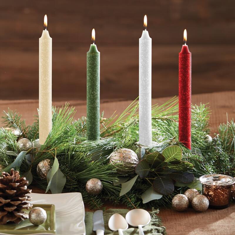 ROOT Unscented Timberline Arista Taper Candles box of 2
