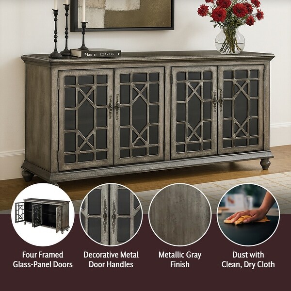 Hillsdale Beckett Wood Four Door Credenza - Bed Bath & Beyond