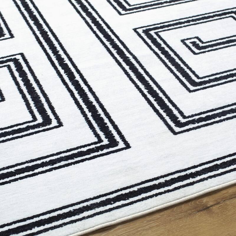 Braedon Modern Geometric Washable Area Rug
