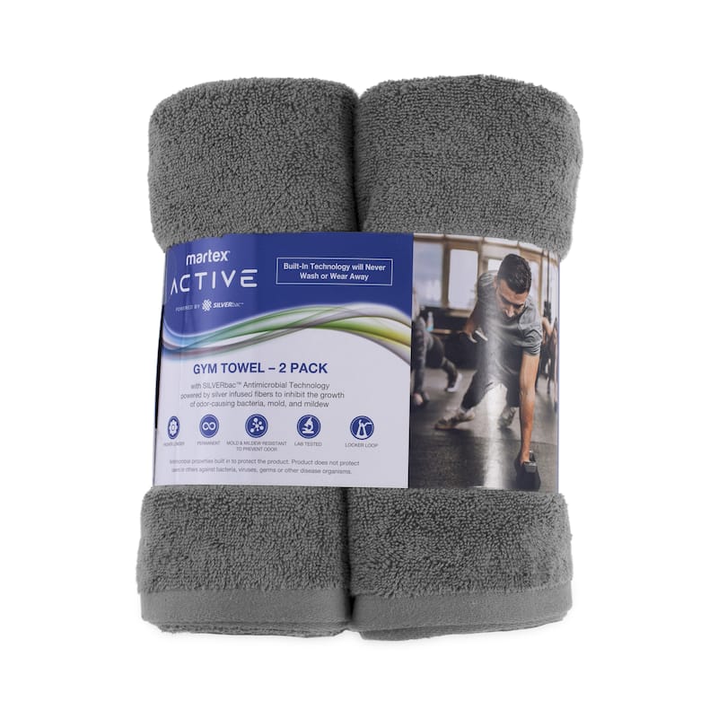 Martex Active 2-Pack Gym Towel - 2-Pack Gym