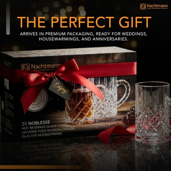 Nachtmann Set of 2 Noblesse Hot Beverage Glasses - Bed Bath