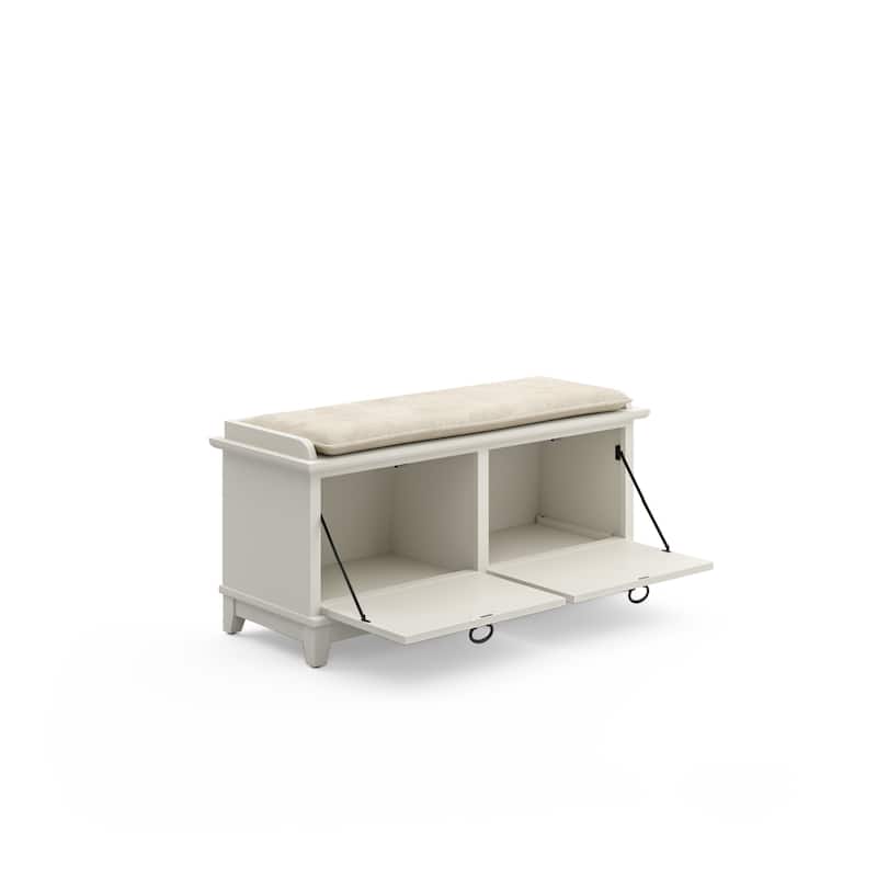 The Gray Barn Old Stone Upholstered Storage Bench