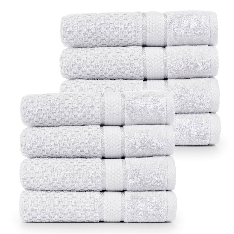 Bathroom Hand Towels Popcorn Textured-18 X 28 Inch by Ample Decor