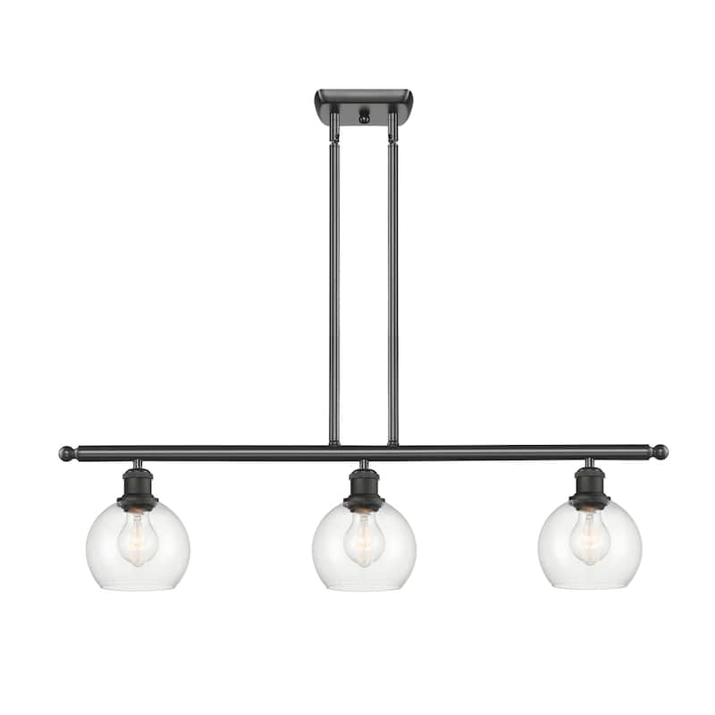 Innovations Lighting 516-3I-9-36 Athens Linear Athens 3 Light 36" Wide - Oil Rubbed Bronze / Clear