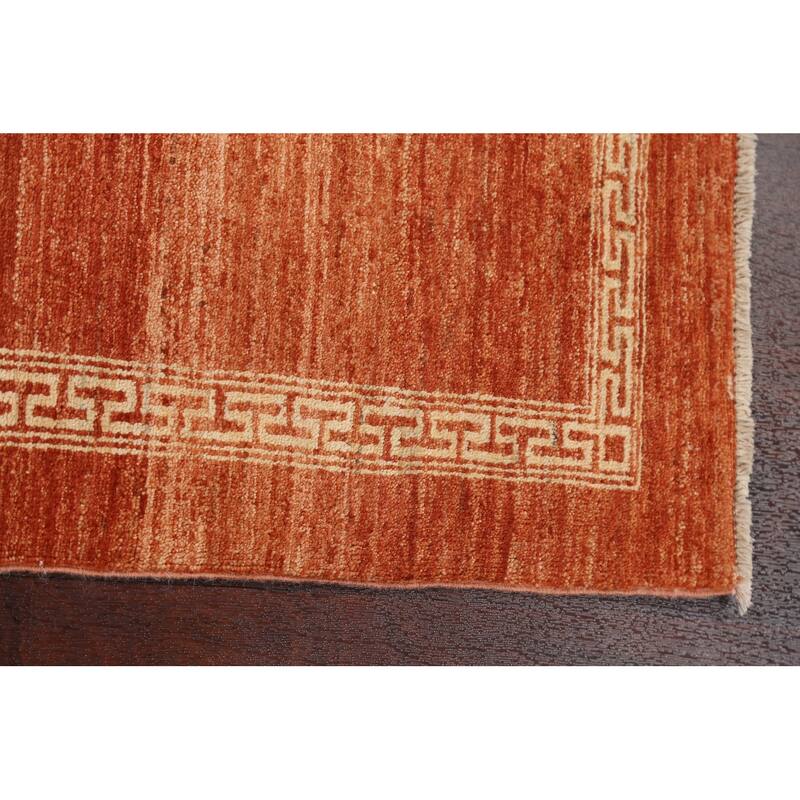 Geometric Gabbeh Kashkoli Oriental Runner Rug Hand-knotted Wool Carpet - 2'5" x 4'8"