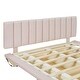preview thumbnail 18 of 58, Velvet Platform Bed with LED Lighting and Storage, Queen Size