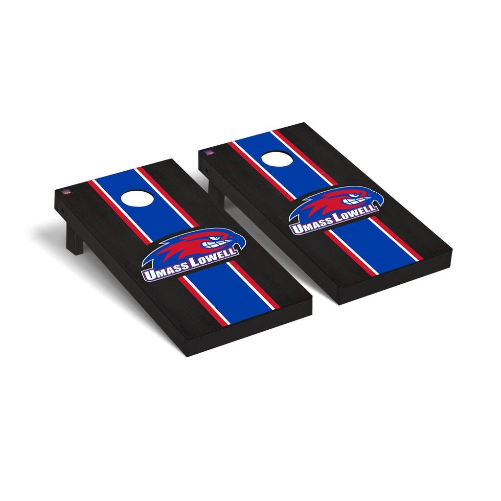 Massachusetts Lowell UMASS River Hawks Onyx Cornhole Board Set