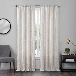 Brewster Jacquard Light Filtering Curtain, 2 Panels - Bed Bath & Beyond ...