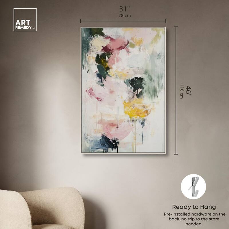 Dripping Colors II Canvas by Art Remedy