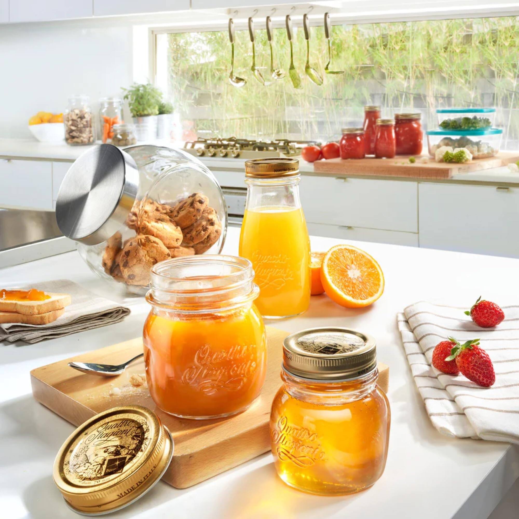 Bormioli Rocco Quattro Stagioni Set of 6 Jars And Drinking Bottles