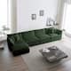 Option Green 4-Seater Sofa+Ottomans