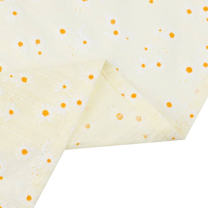 1 Pack Rectangle Tablecloth, Cotton Yellow Table Cover, for Restaurant