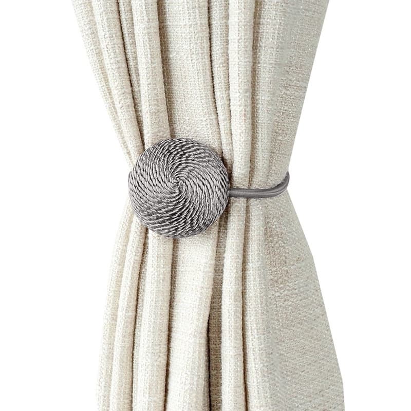 Sidra Macaron Curtain Tieback (Set of 2) - Grey